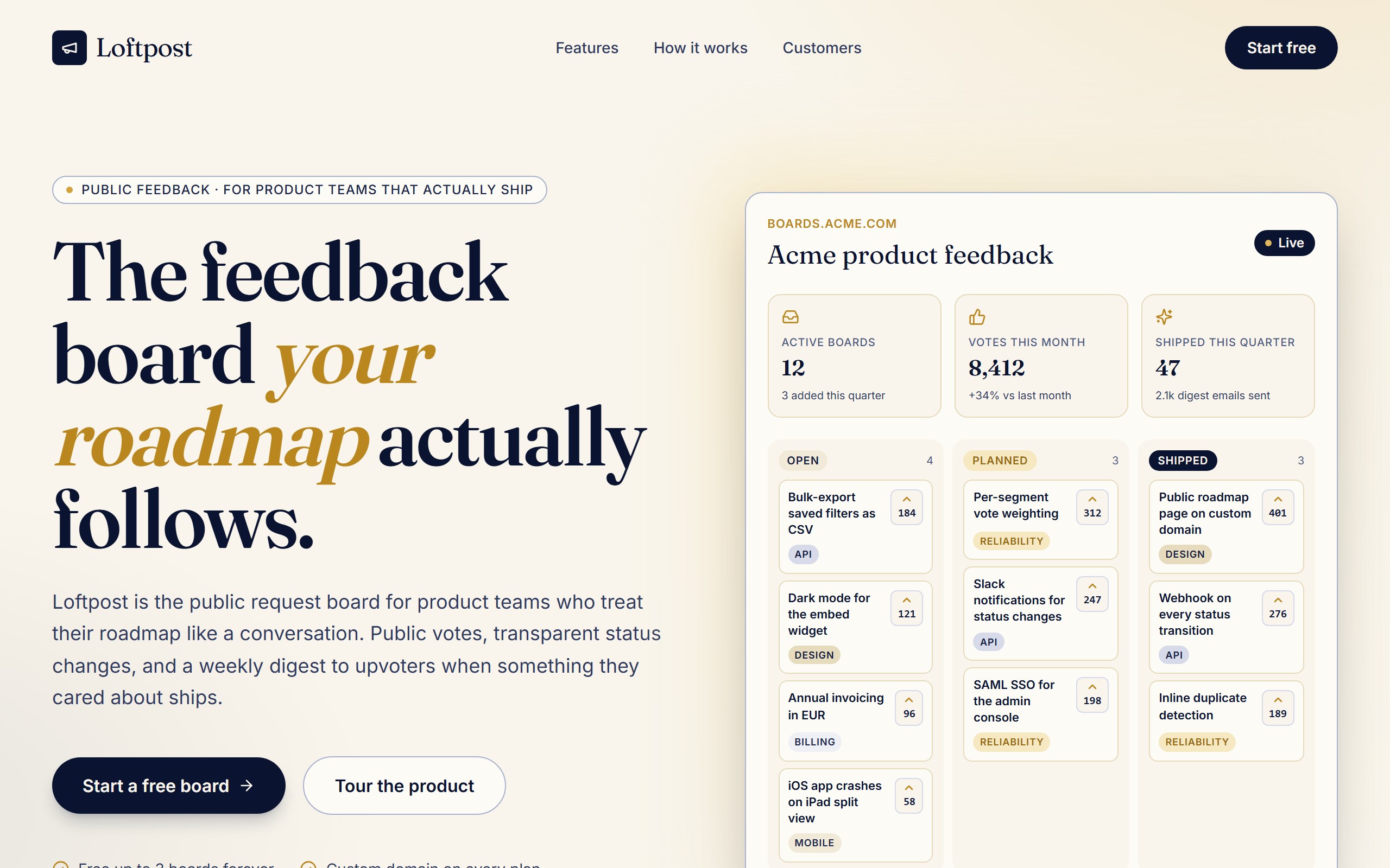 Loftpost template preview