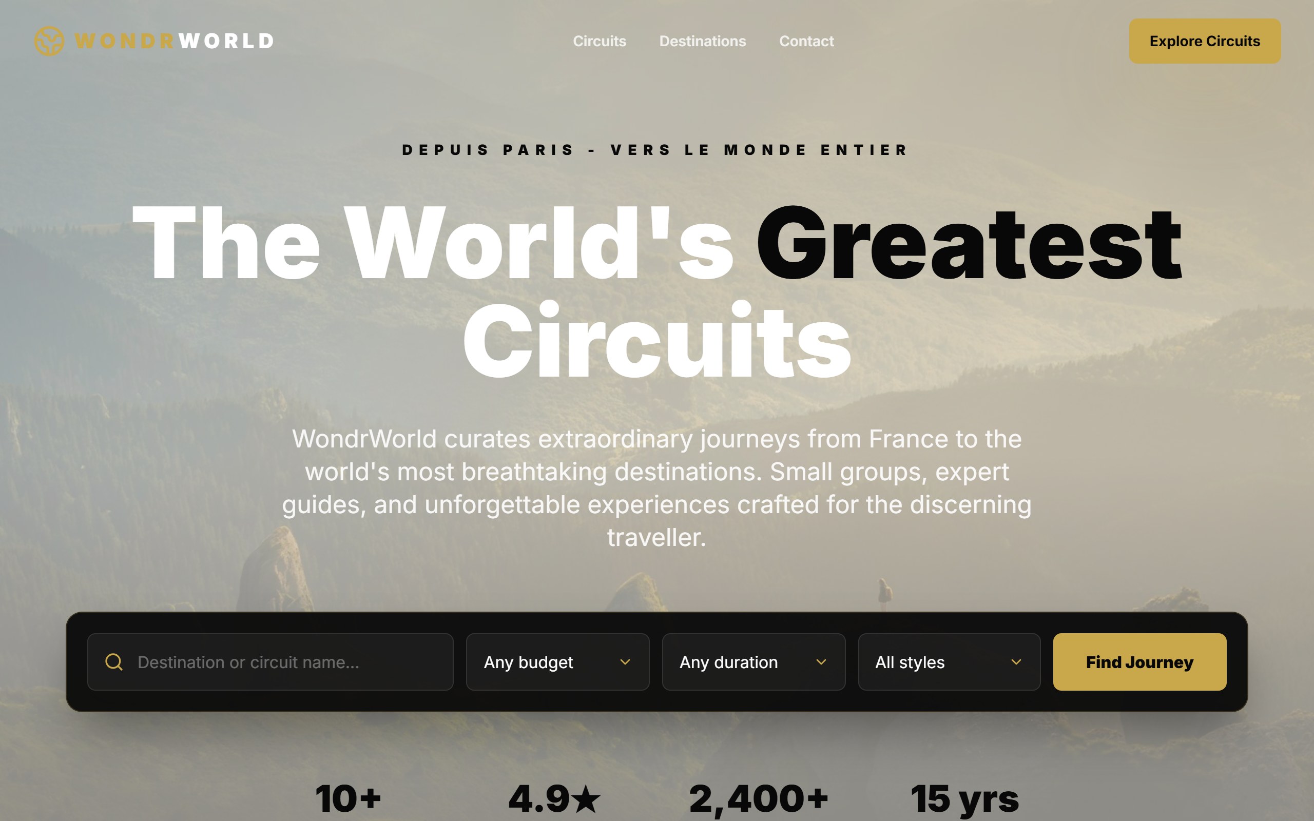 WondrWorld Travel preview made with DriftLess